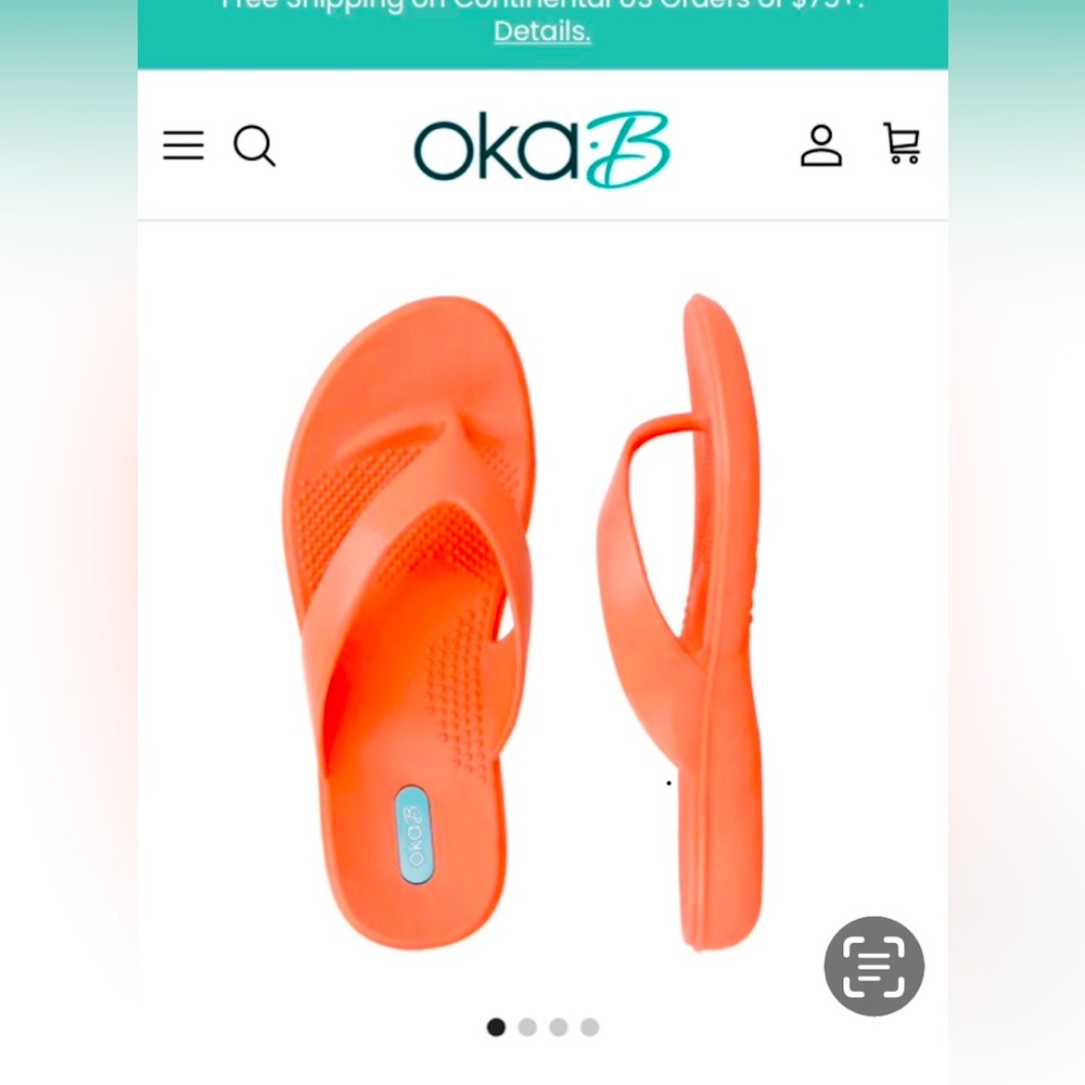 Oka b. orange sandals
